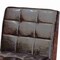 Baxton Studio Sanford Mid-Century Modern Dark Brown Faux Leather and Walnut Brown Finished Wood Dining Chair 184-11344-Zoro - alternate 6
